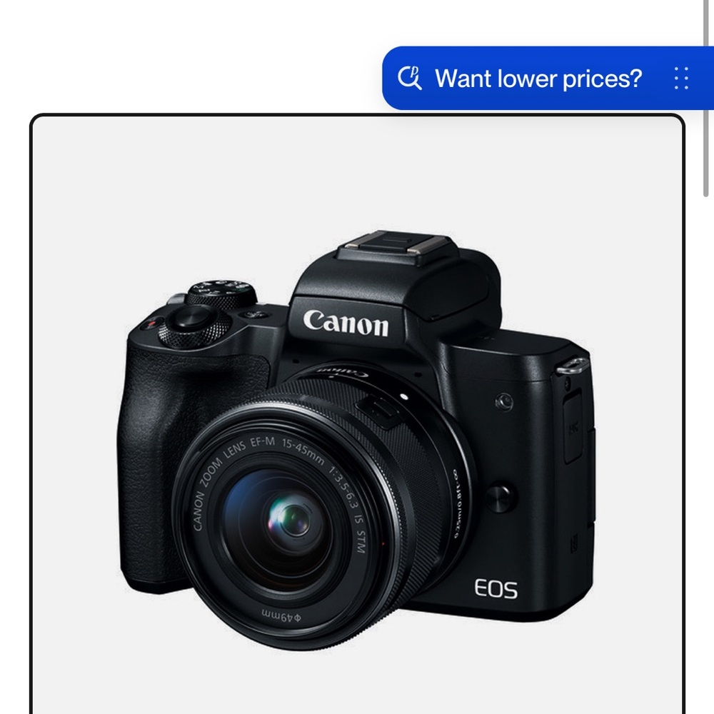 Canon EOS Digital Camera in Black